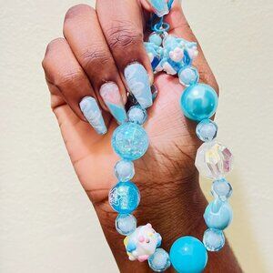 blue phone/bag charm